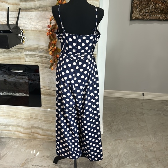 Polka Dot Women’s‎ Cropped Jumpsuit. Size L - Picture 8 of 16